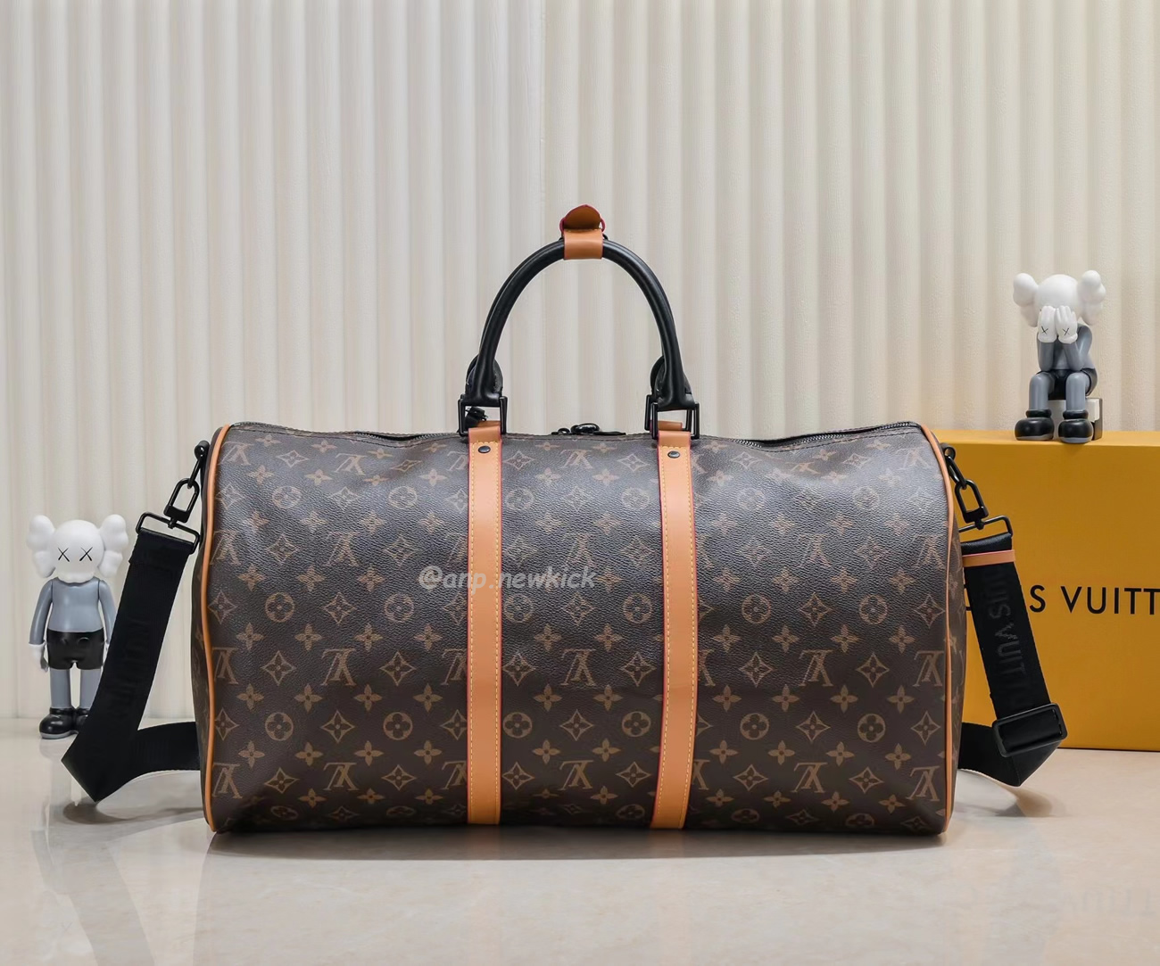 Louis Vuitton Keepall Bandouliere Monogram 50 Navy Duffel Bag (17) - newkick.app